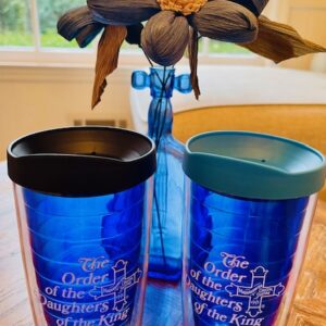 16oz Blue Tumbler with Lid